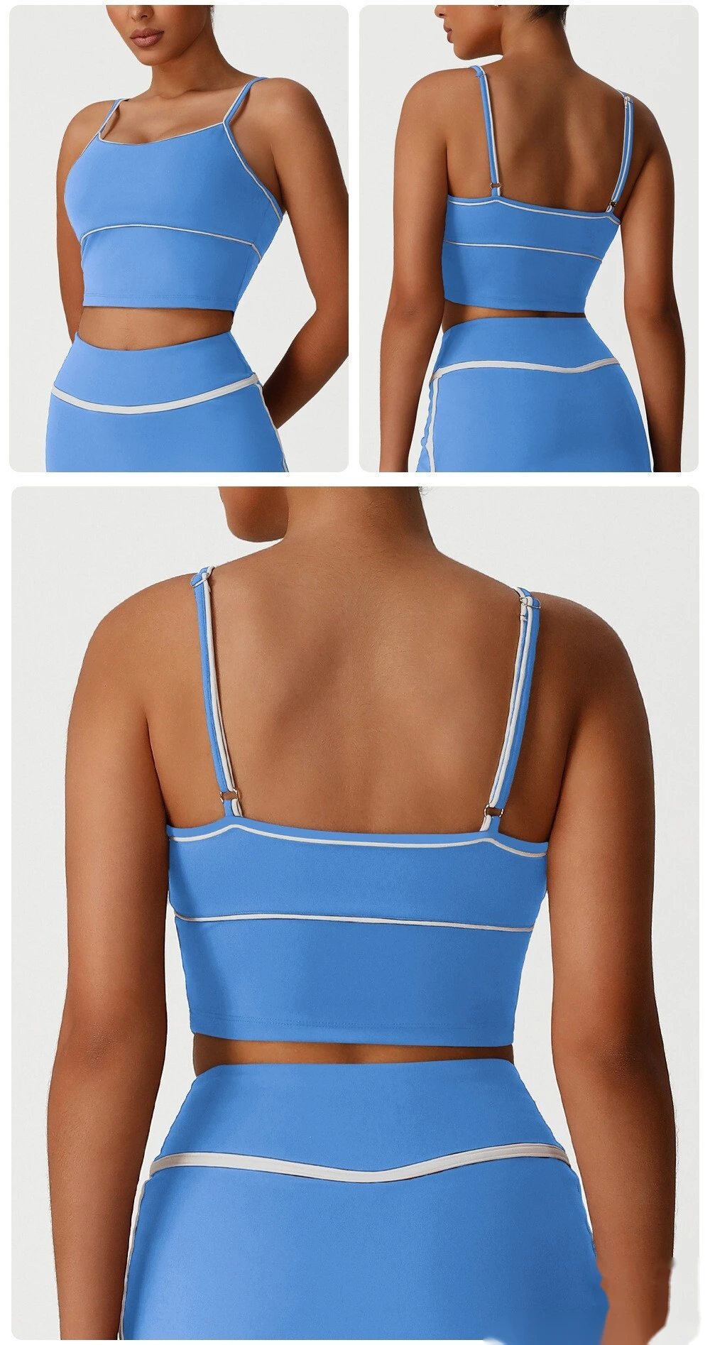 Europe and the United States waist casual shirt new slim high elastic yoga clothes long sleeve T-shirt sportswear detail