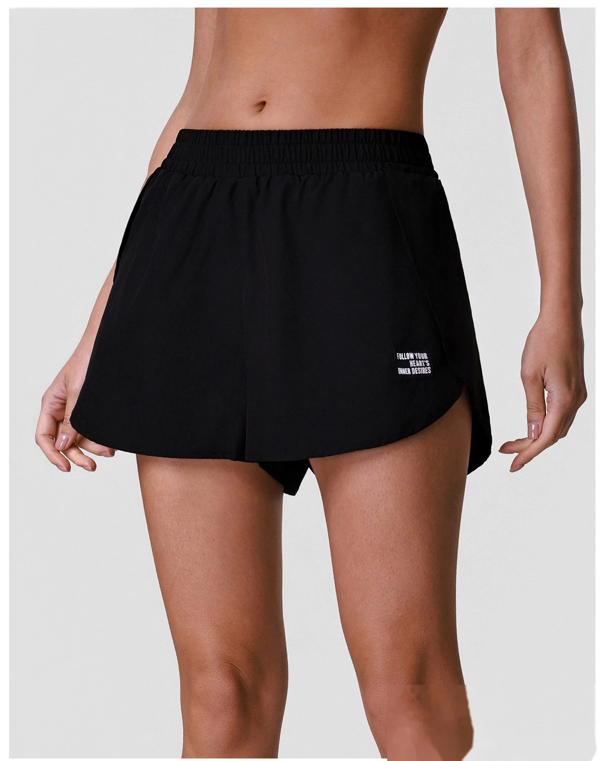 Women's Anti-Exposure Yoga Shorts with Liner, Summer Quick Dry Sports Tennis Running Fitness Pants detail