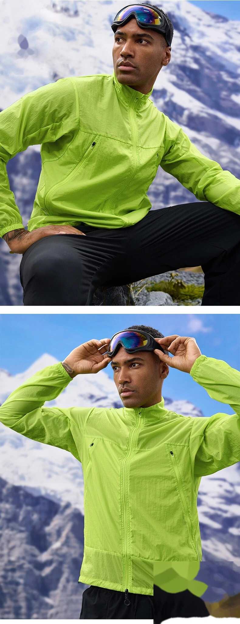 Customizable Men's UV Protection Jacket | Light & Breathable, Quick-Dry, Ideal for Outdoor Sports detail
