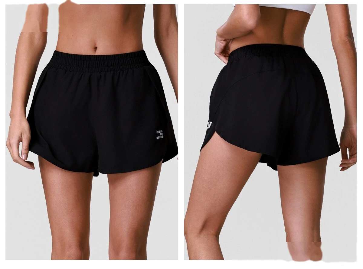 Women's Anti-Exposure Yoga Shorts with Liner, Summer Quick Dry Sports Tennis Running Fitness Pants detail