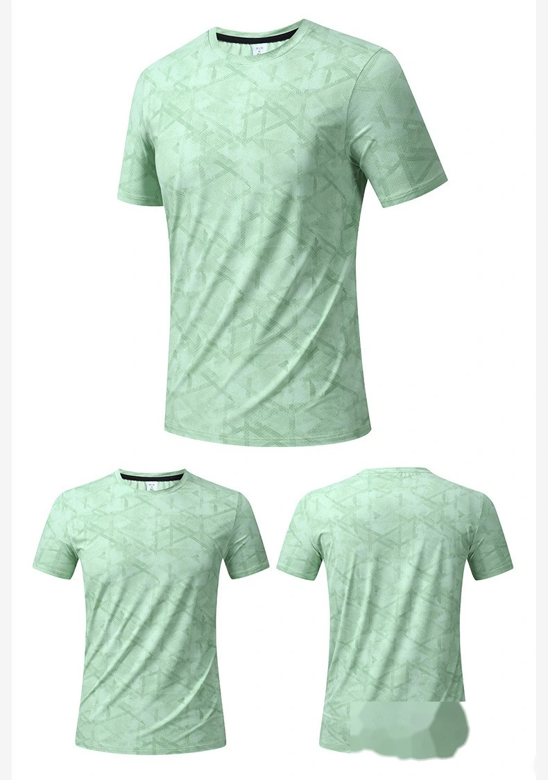 Custom Men’s Digital Print Athletic T-Shirt Quick Dry Breathable Workout Gym Running Tee detail