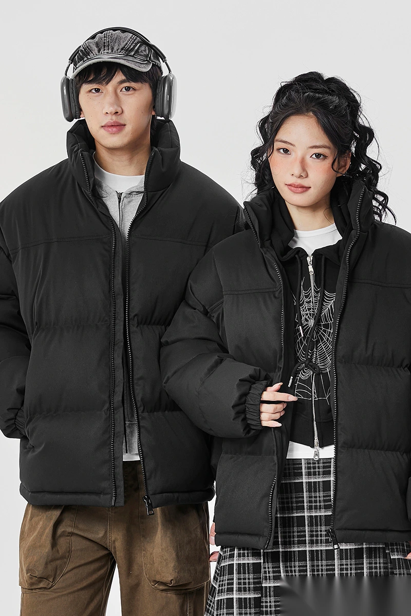 Customize winter men's and women's windproof and warm casual cotton coats and down coats. detail