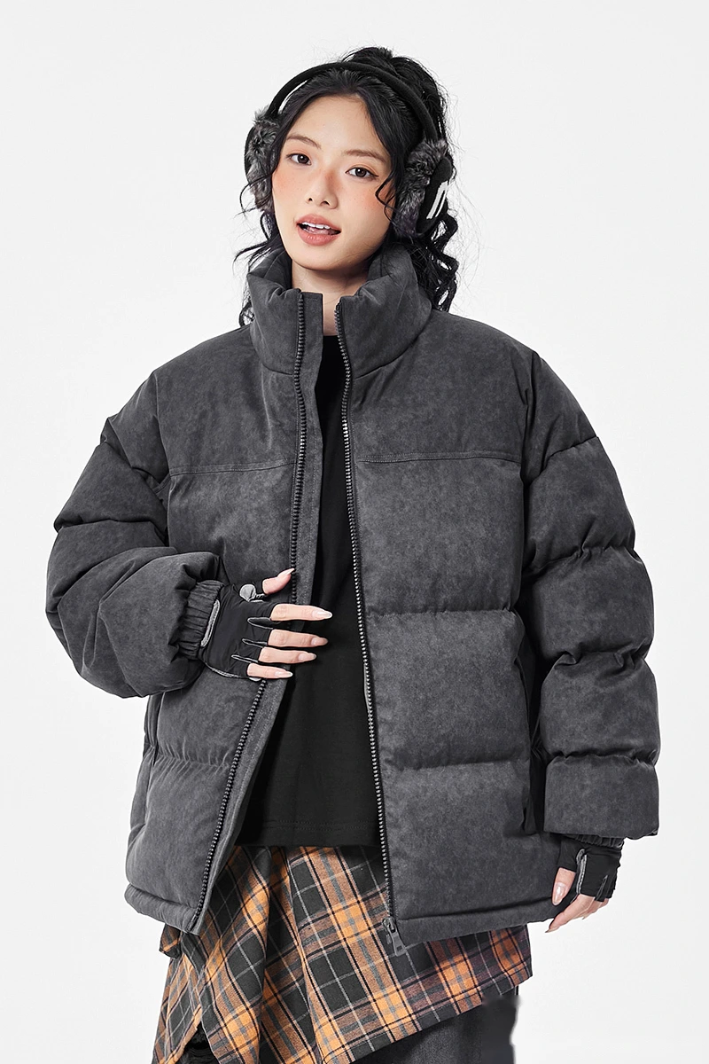 Customize winter men's and women's windproof and warm casual cotton coats and down coats. detail