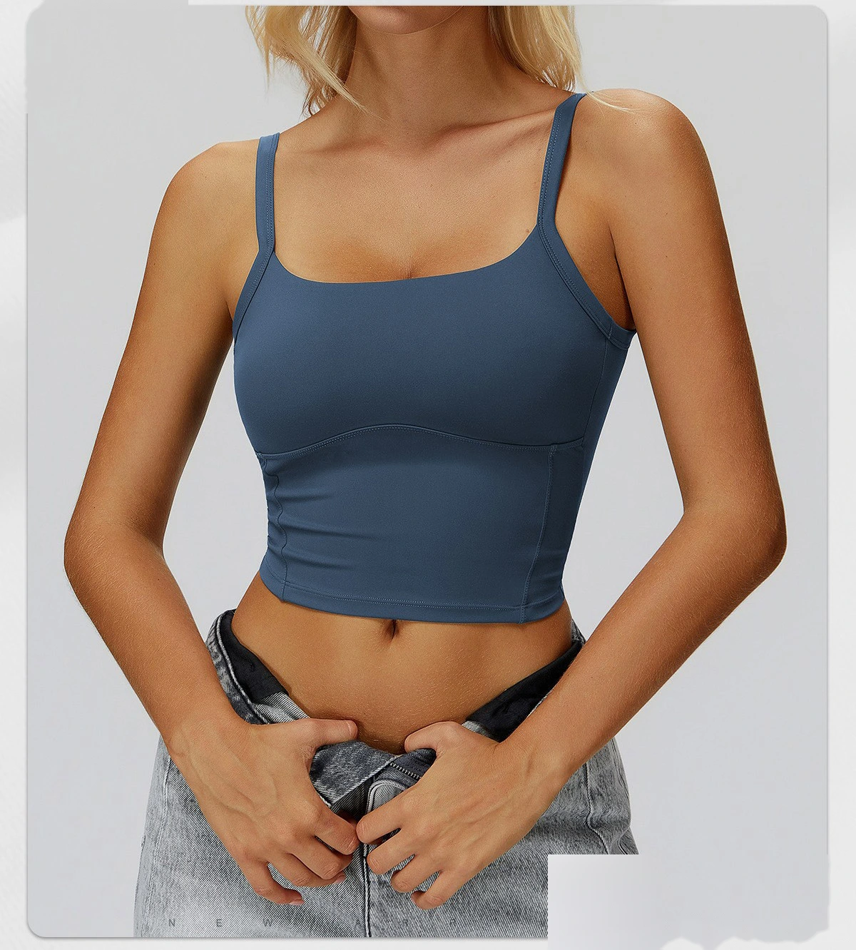 Customizable Yoga Vest for Women | Minimalist Style, Beauty Back Double Straps, Suitable for Sports & Running detail