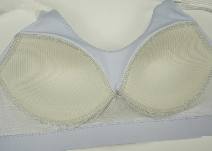 Womens spaghetti strap sports bra fitness hook back running bra detail