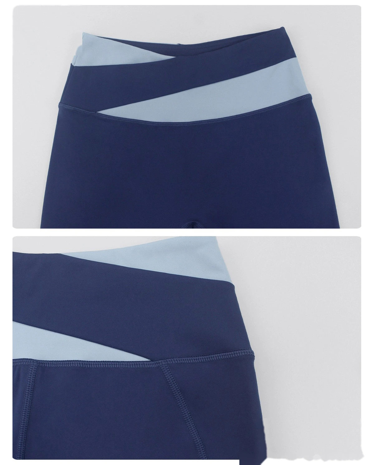 Custom Color-Block High-Waisted Butt-Lifting Yoga Pants - Women's Tight Leggings for Running & Fitness detail