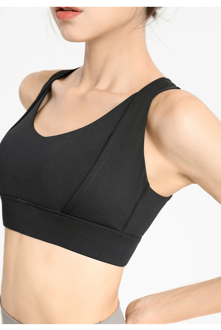Women High Impact Sports Bras Criss Cross Back Sexy Running Bra detail