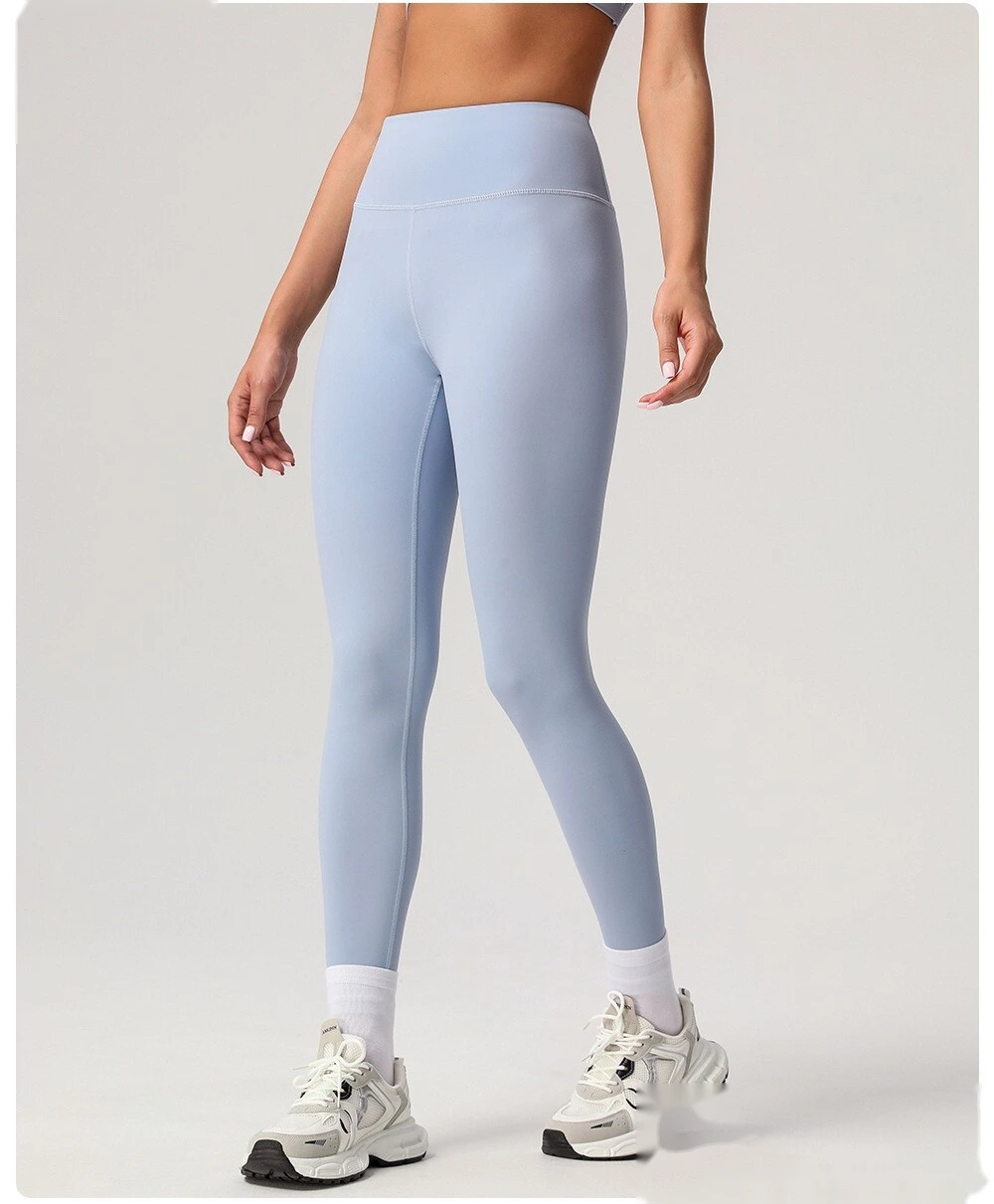 Quick-drying yoga pants, high waist and hips, tight-fitting exercise pants, running fitness pants detail