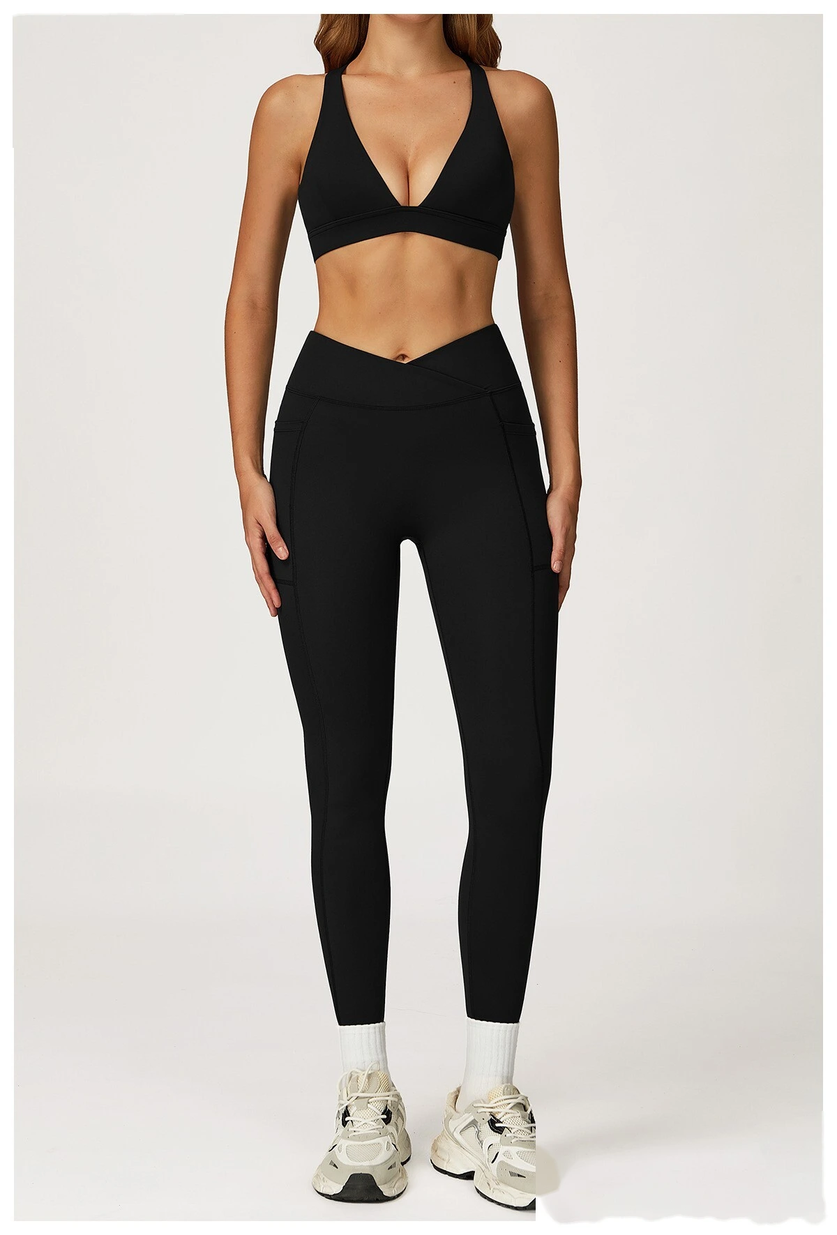 Custom-made yoga bra cross back high sense sports bra women running fitness sports bra detail