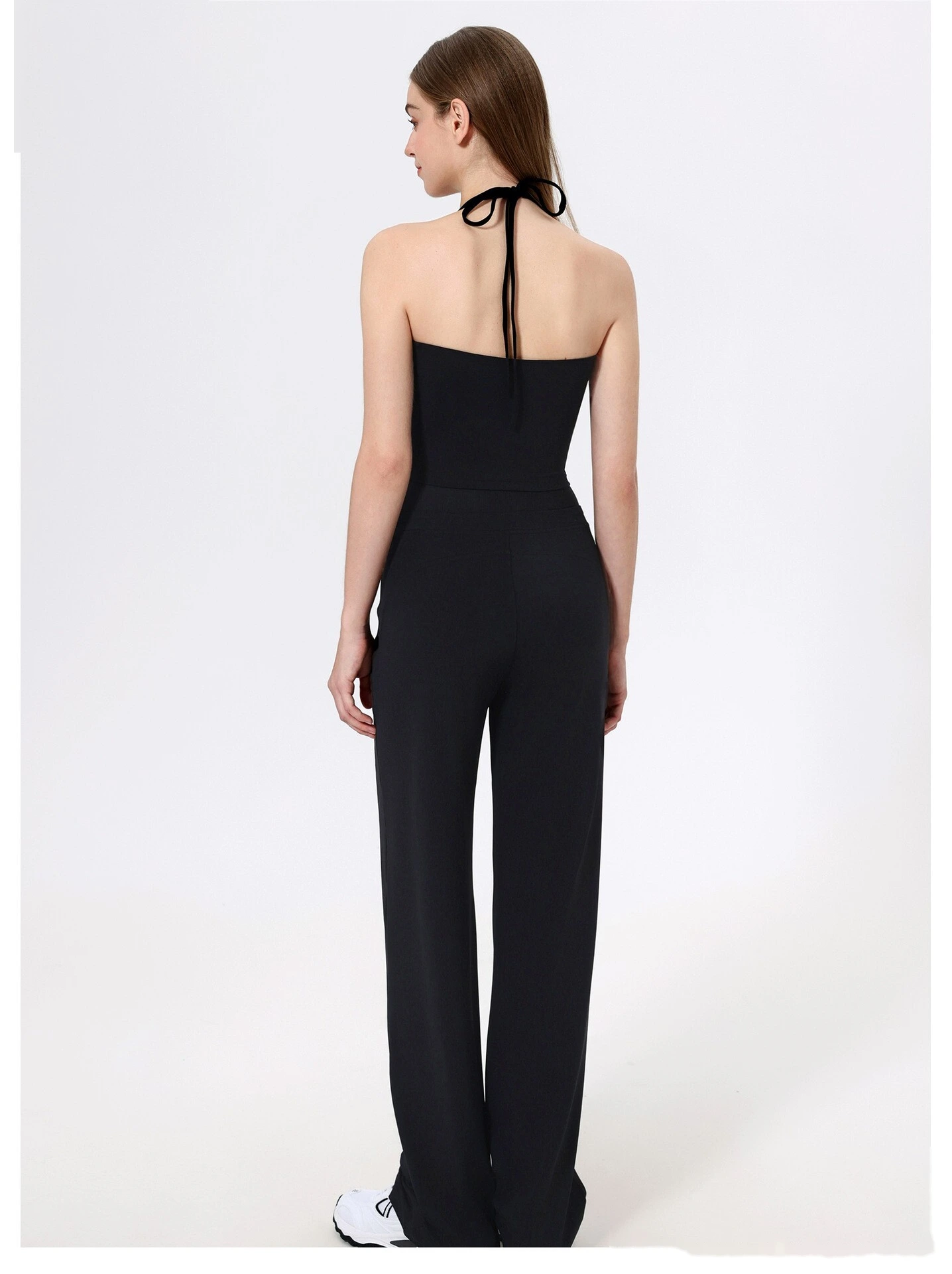 Wide-leg sweatpants antibacterial loose slim drape sweatpants outdoor running yoga pants straight pants. detail