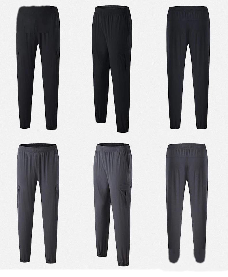 Customized sweatpants men's outdoor winter quick-drying pants elastic leg fitness and leisure overalls pants detail