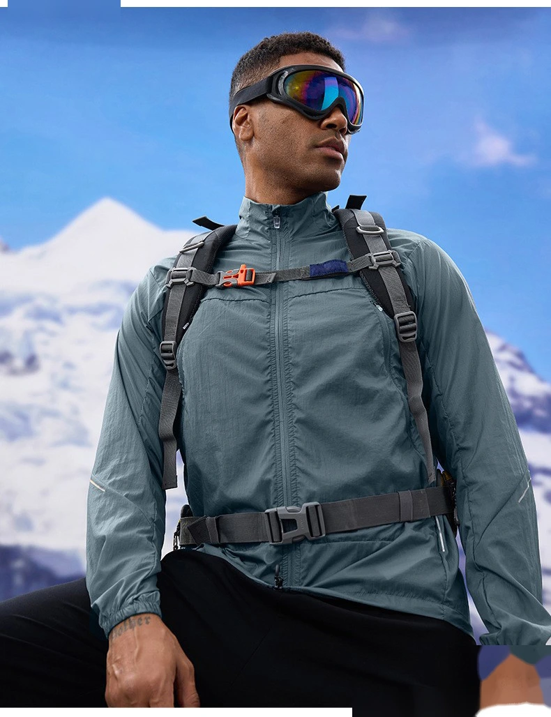 Customizable Men's UV Protection Jacket | Light & Breathable, Quick-Dry, Ideal for Outdoor Sports detail