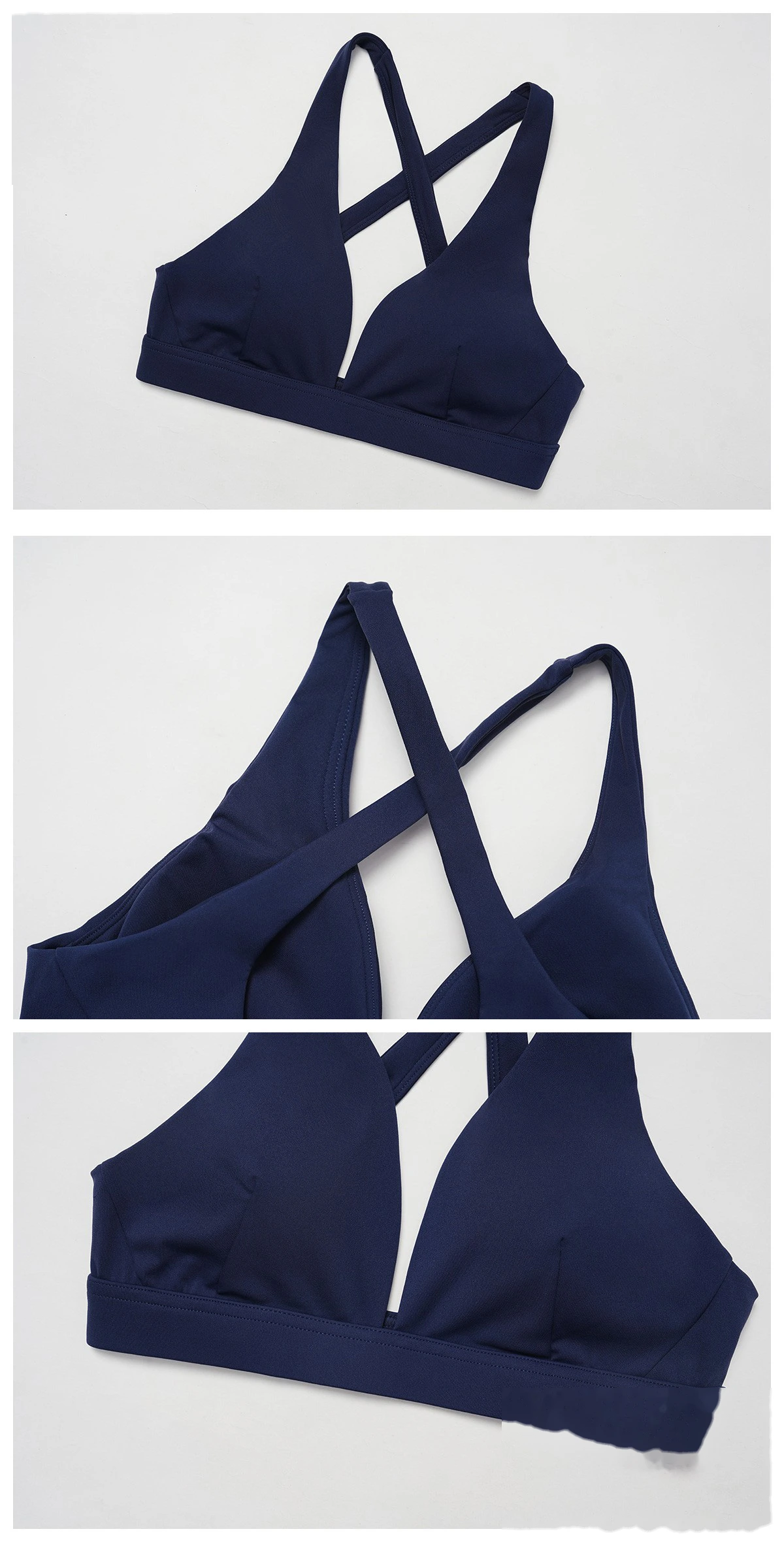 Custom-made yoga bra cross back high sense sports bra women running fitness sports bra detail