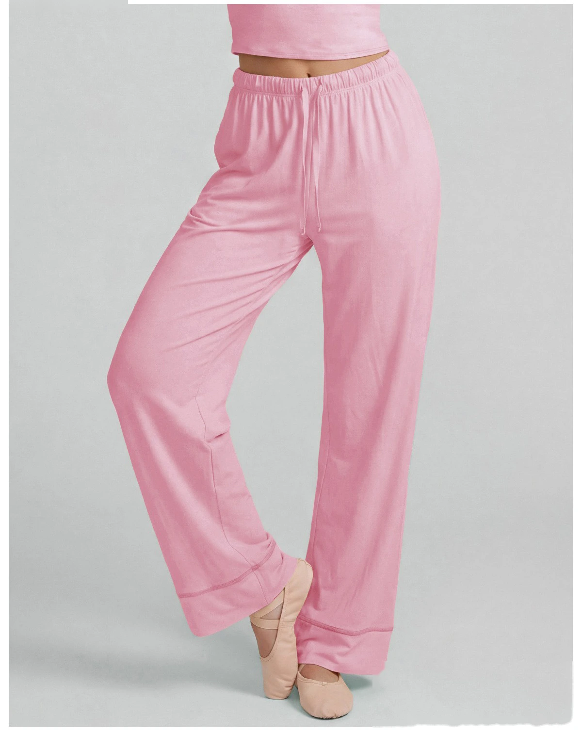 Custom Summer Thin Yoga Pants, Quick Dry Hip Lifting Straight Wide Leg Workout Pants for Pilates Training detail