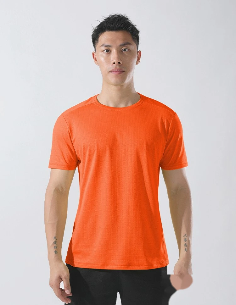 Men quick-dry outdoor t-shirt moisture-wicking loose t shirts detail