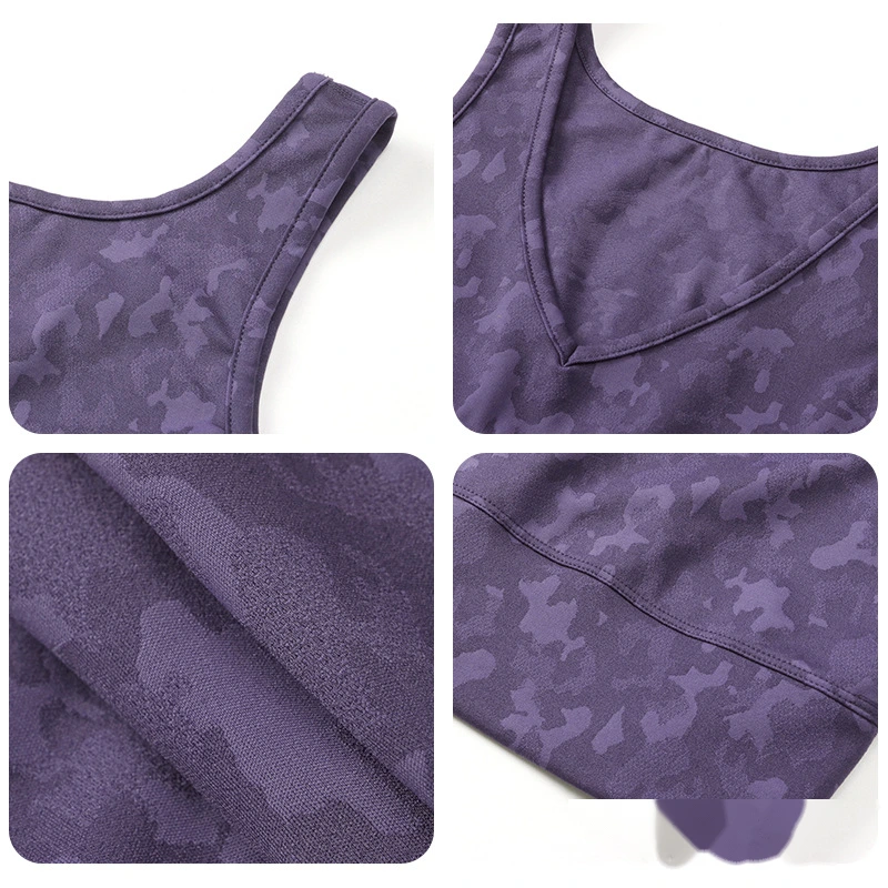 Women sports bra padded yoga bras gym running workout crop top detail