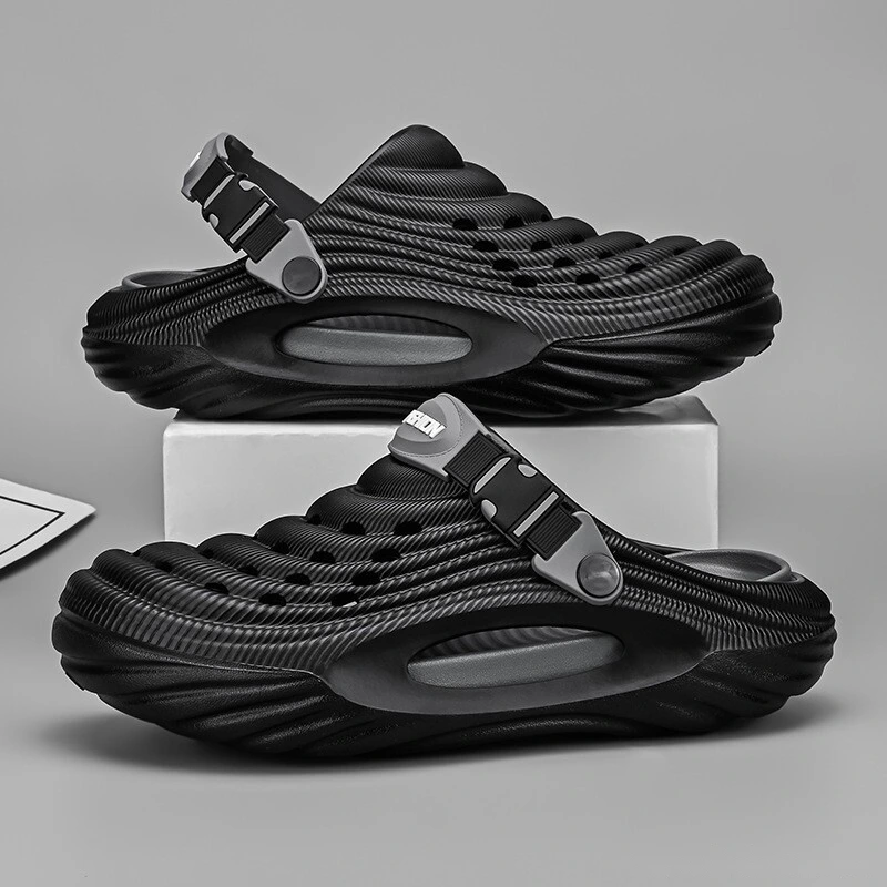Custom-made hole shoes men's outdoor sports non-slip smelly feet platform sandals and slippers. detail