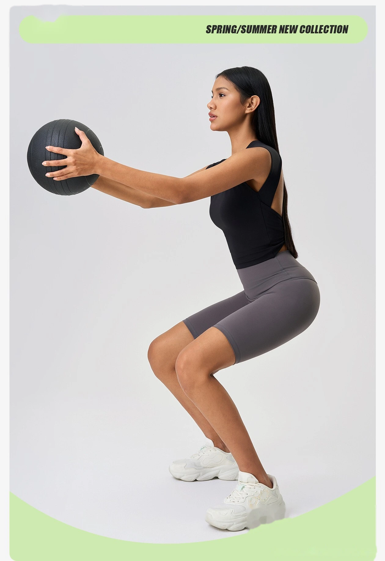 Sleeveless yoga vest women's chest pad speed advanced sense hollow back fitness sports vest detail