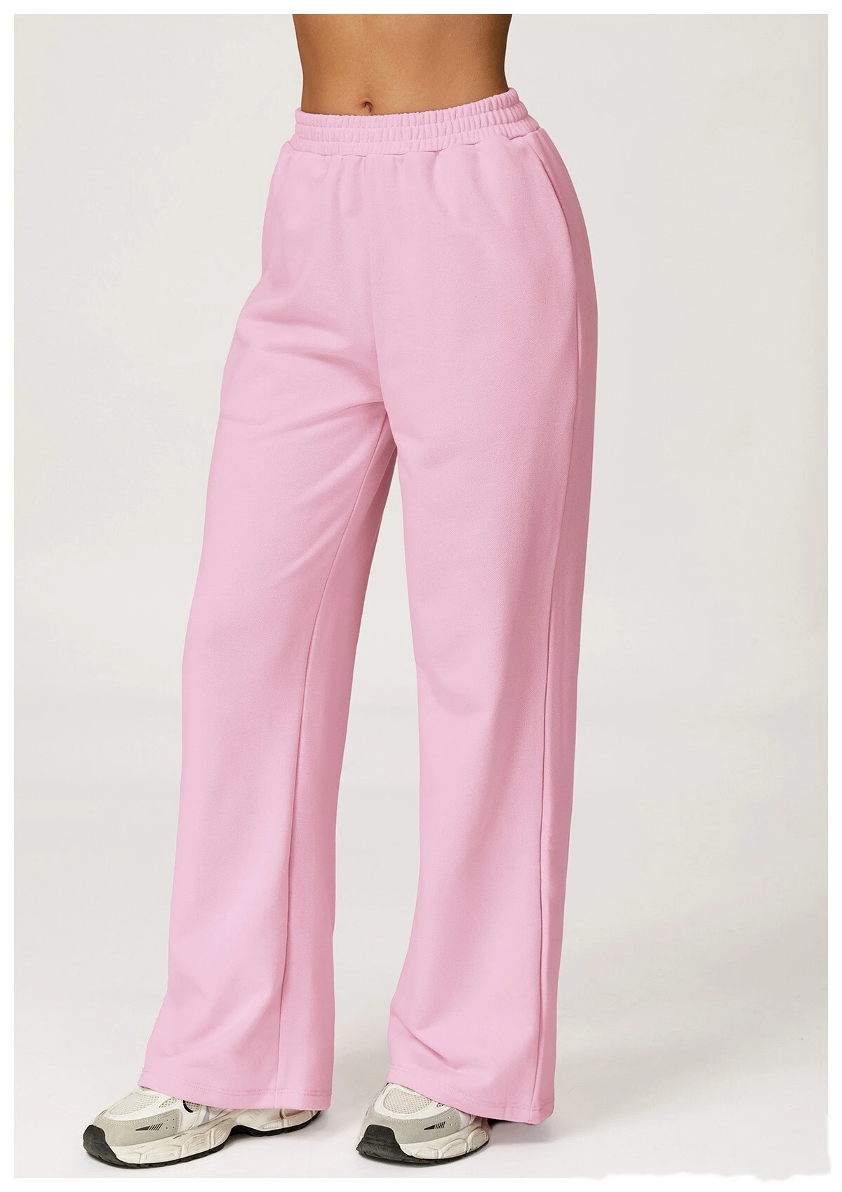 Customized autumn and winter high waist pants wide-leg pants loose outdoor leisure sports running pants detail