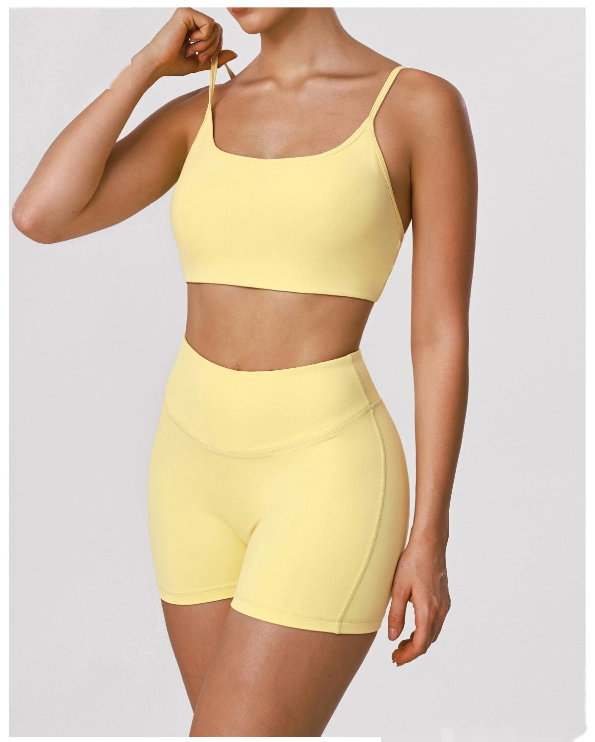 Custom Tight Yoga Bra - Women’s Thin-Strap Sexy Back Push-Up High-Elastic Fitness Sports Top detail