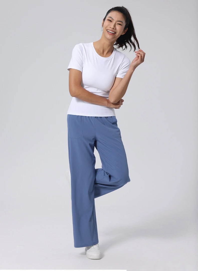Customize summer ladies' slim and comfortable pants for sports, fitness, running and yoga. detail