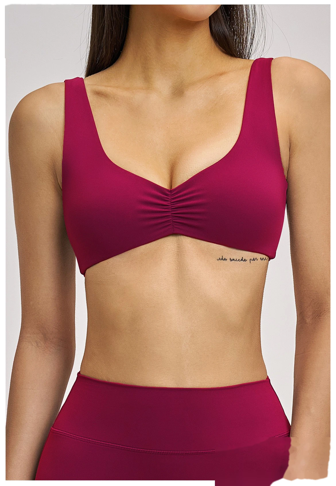 Women’s Custom Sports Bra Sexy Back Yoga Bra Workout Running Fitness Shorts Yoga Set detail