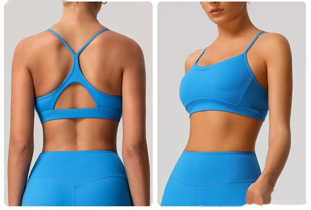 Soft and comfortable sports bra beauty back yoga bra detachable shockproof running fitness vest detail