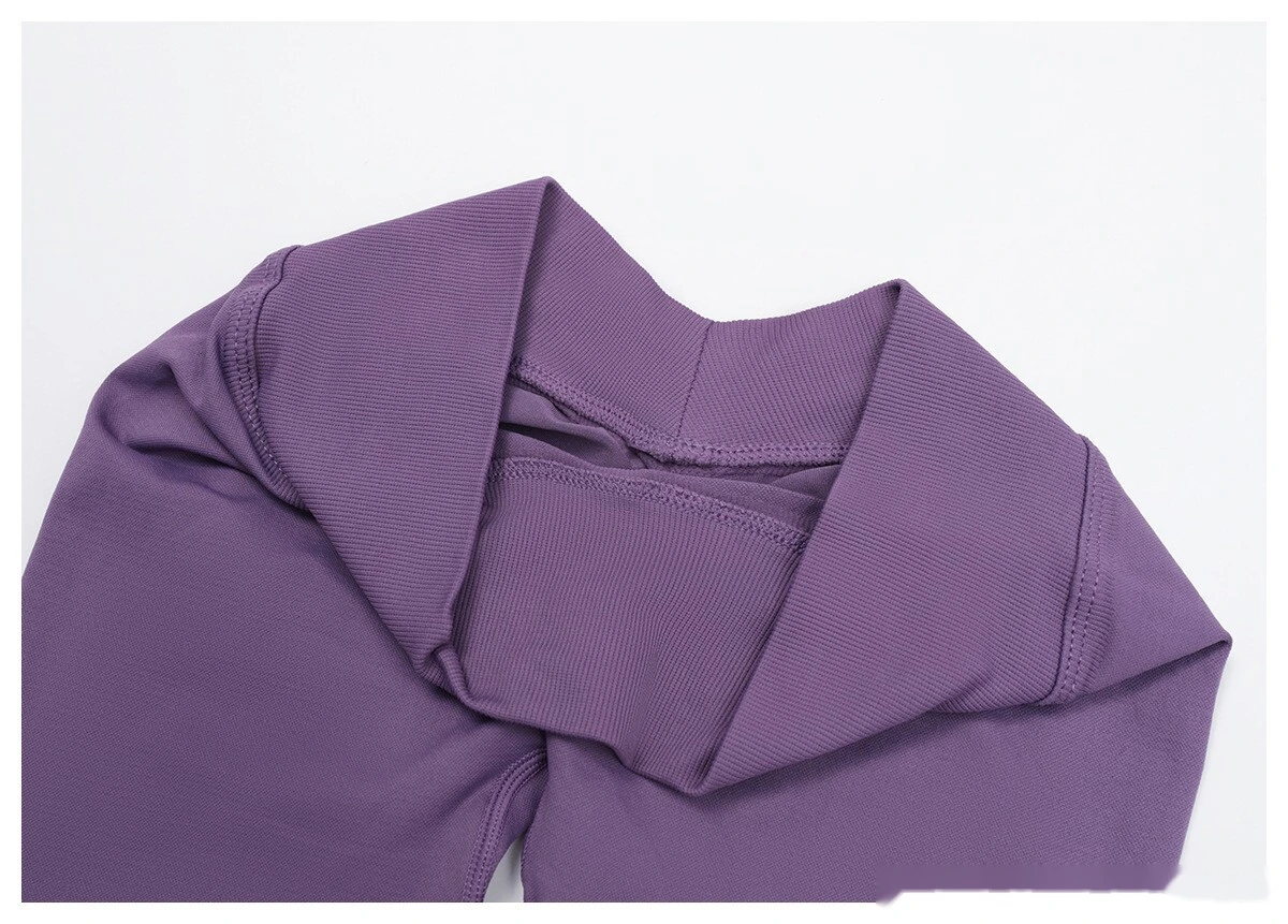 Customized seamless yoga pants V-shaped tight-fitting running quick-drying fitness pants detail