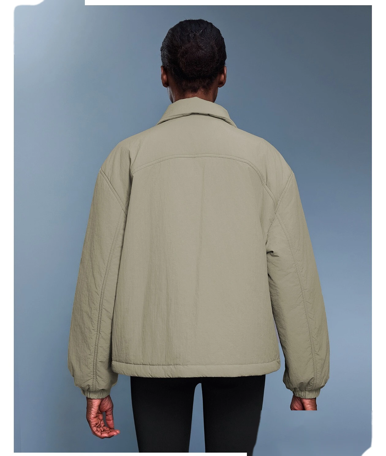 Customize casual cotton-padded jacket women's waterproof and warm light cotton-padded coat in autumn and winter. detail