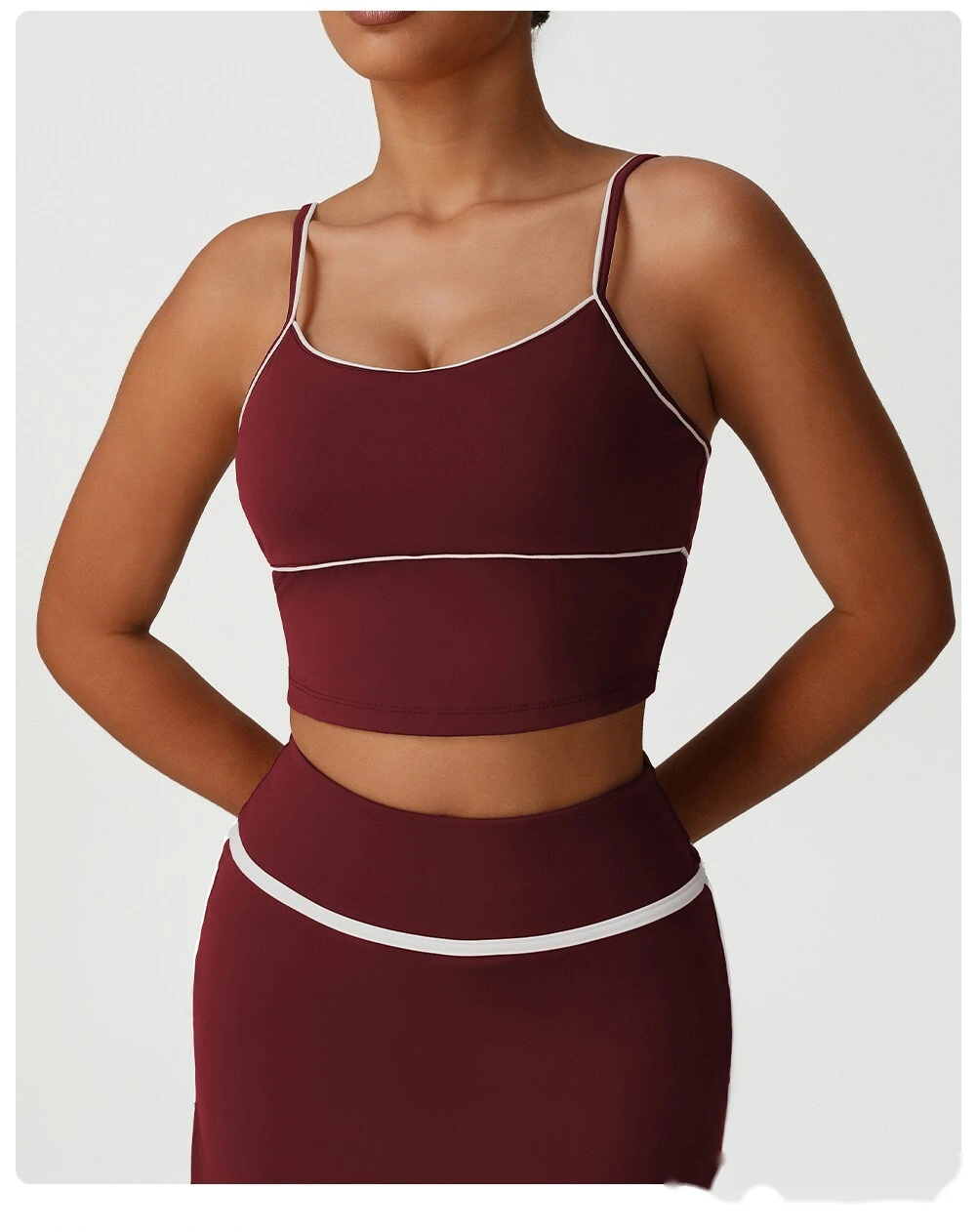 Europe and the United States waist casual shirt new slim high elastic yoga clothes long sleeve T-shirt sportswear detail