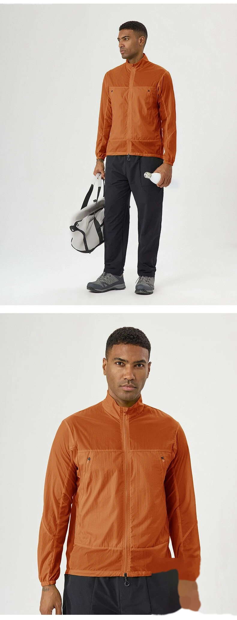 Customizable Men's UV Protection Jacket | Light & Breathable, Quick-Dry, Ideal for Outdoor Sports detail