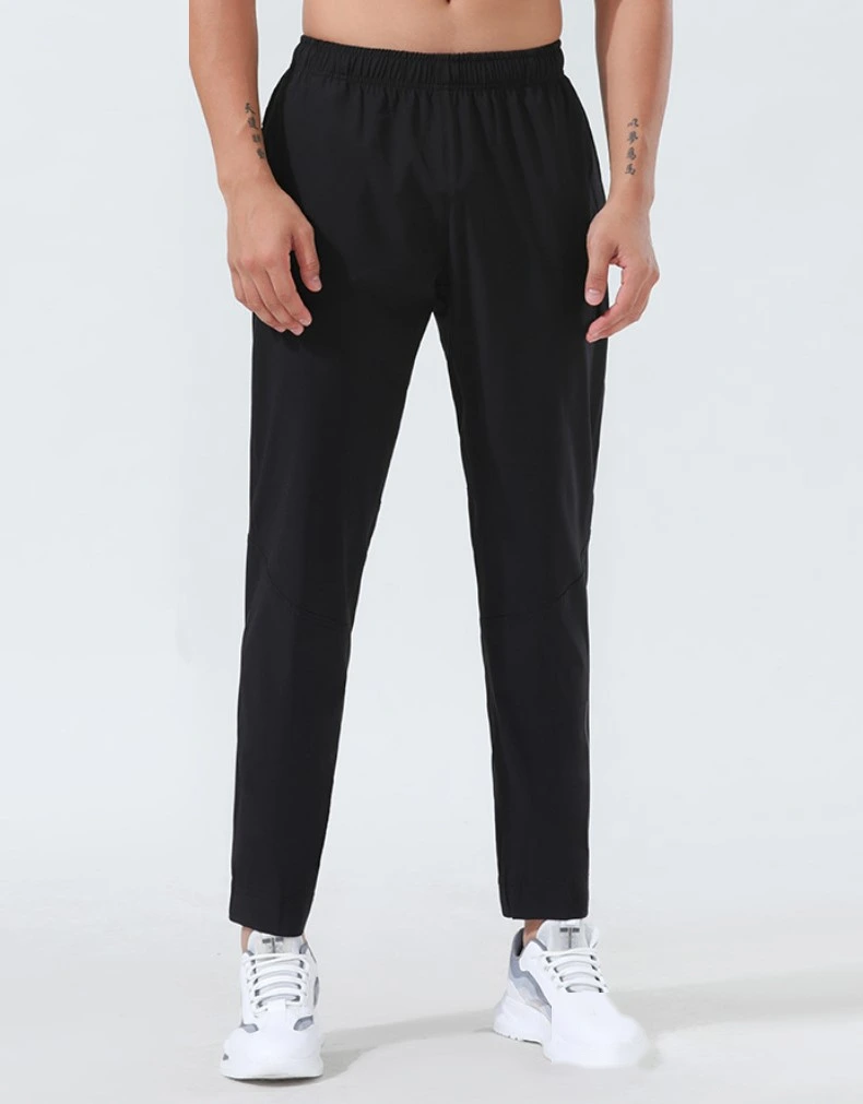 Mens jogger pants elastic outdoor running quick dry trackpants detail