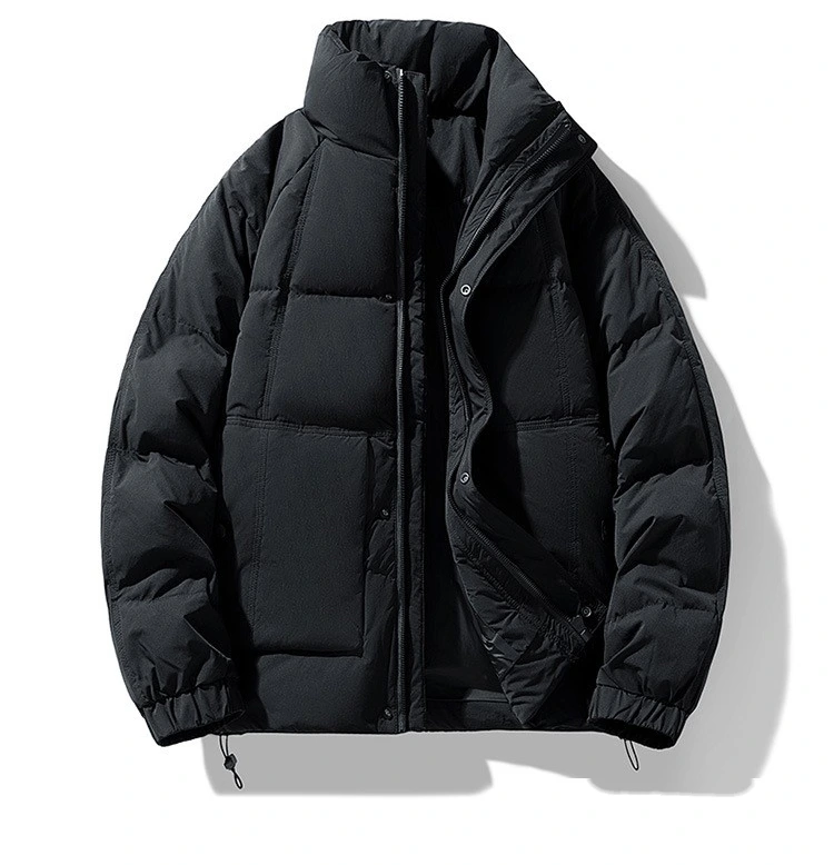 Custom hooded down jacket big pocket fashion Joker trend jacket for men and women. detail