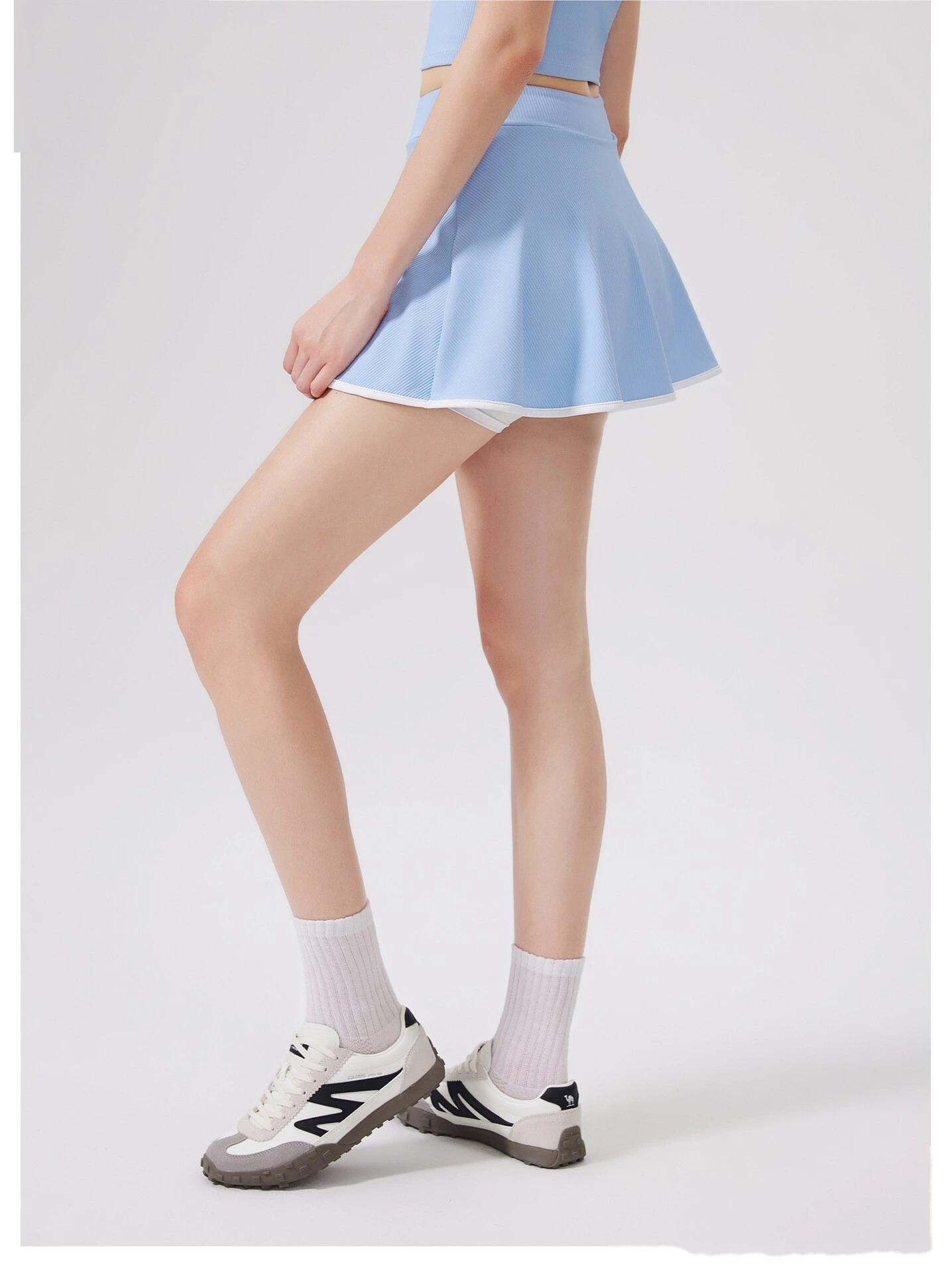Customized quick-drying sports short skirt sports fitness yoga A-shaped short skirt sports tennis skirt detail