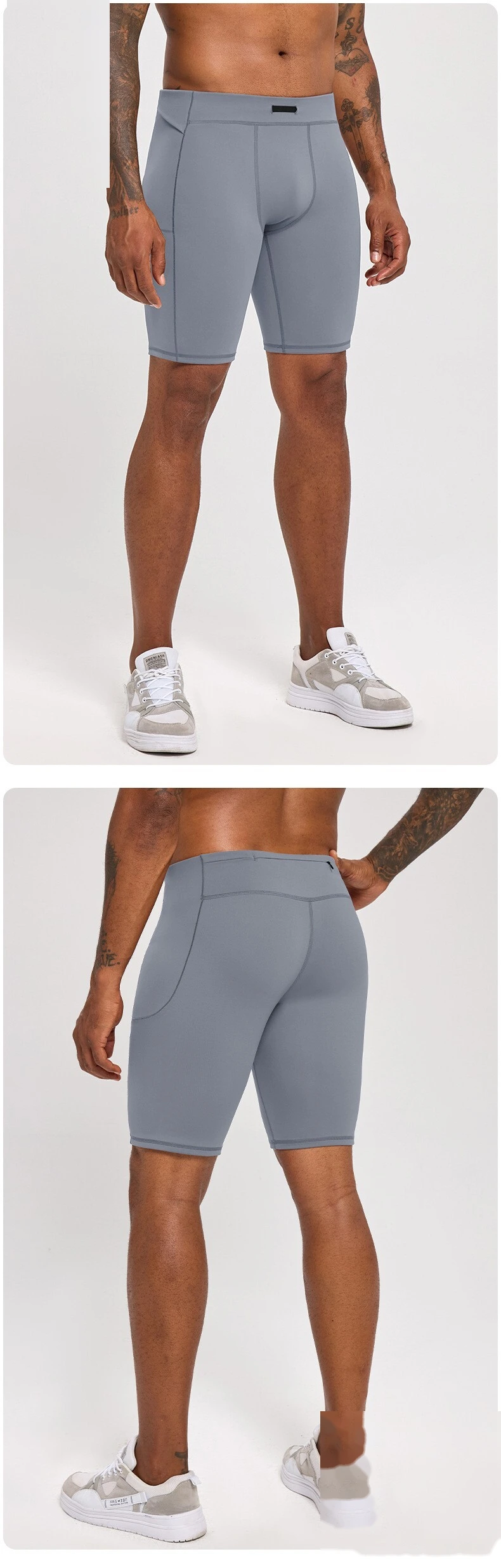 Men's Strong Shaping Compression Tight Shorts Quick Dry Breathable Summer Sports Half Pants detail