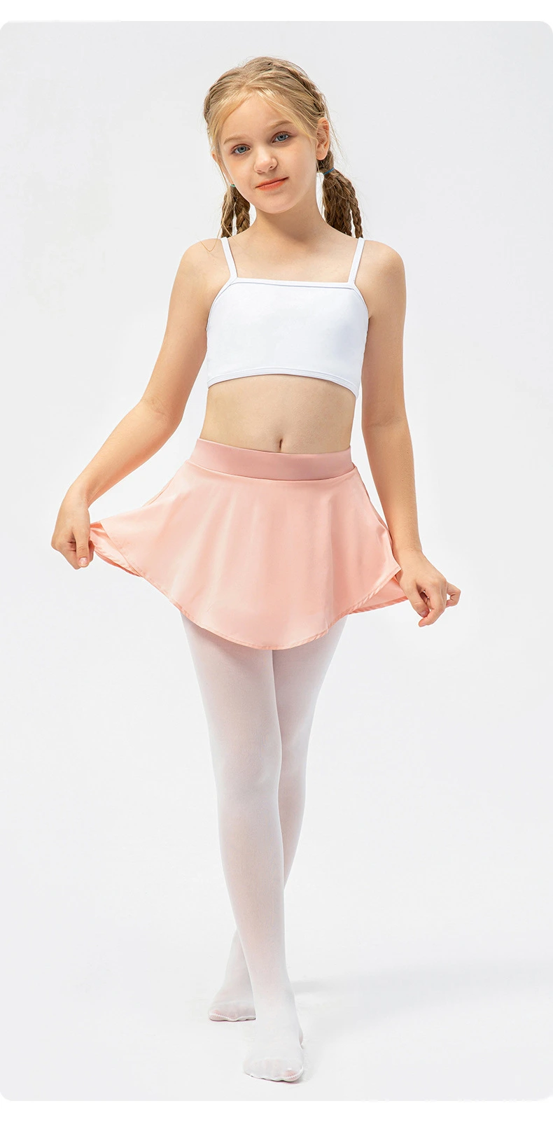 Girls tennis skirt with pockets high waisted athletic golf skort detail