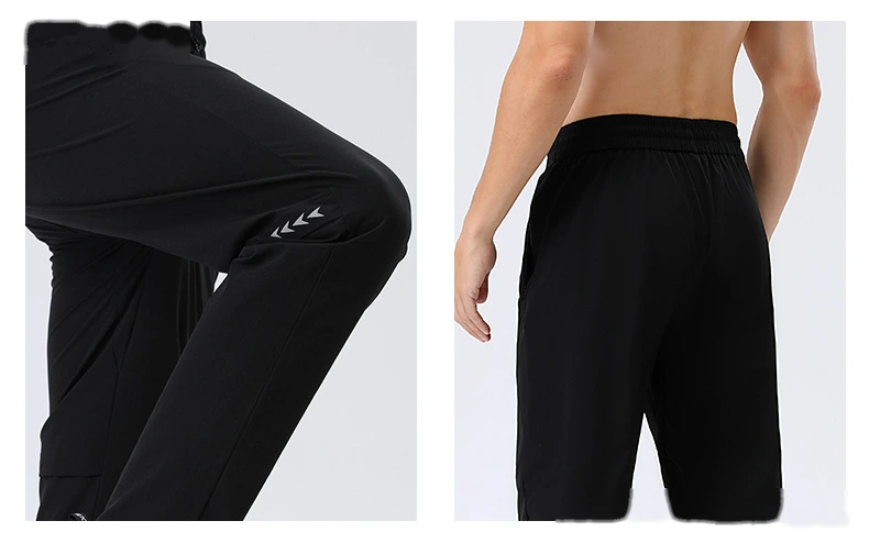 Customized sports quick-drying pants men's outdoor running fitness yoga leisure training pants detail
