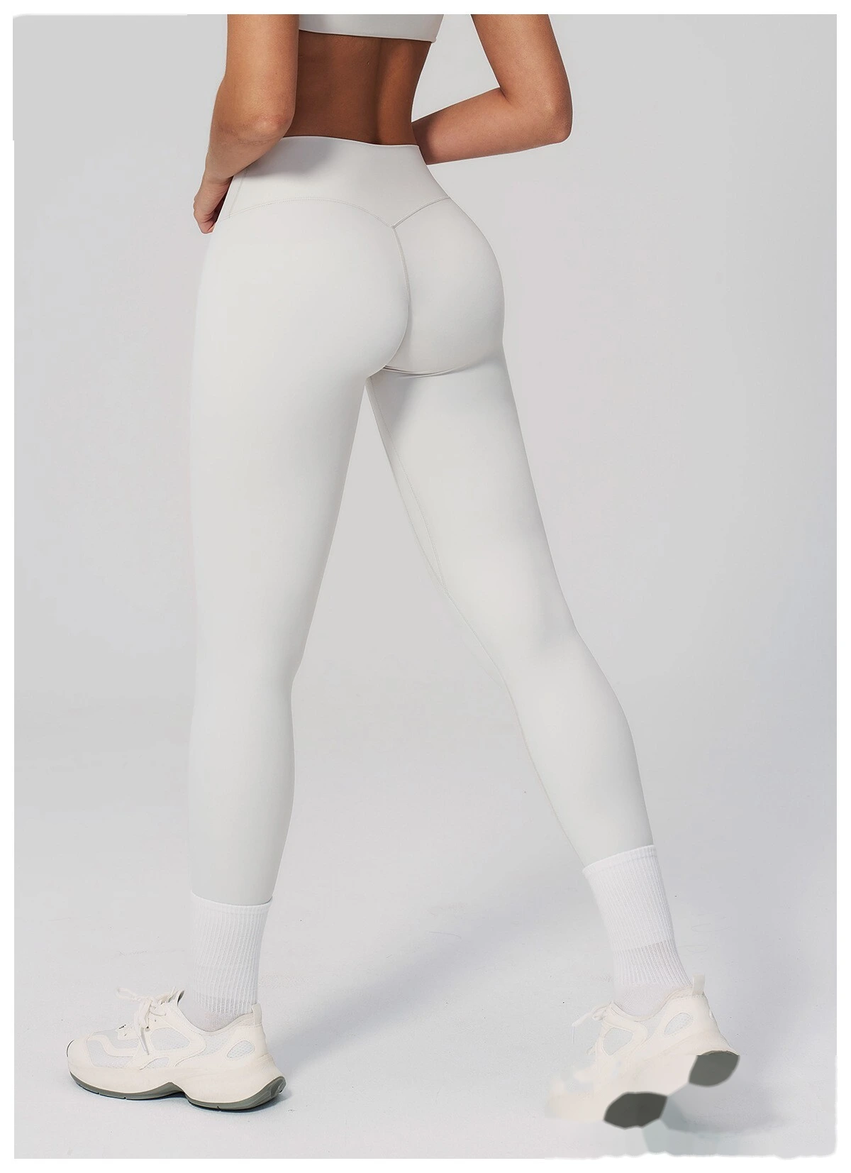 Custom Women's Beauty Back Sports Bra High Waist Butt Lifting Yoga Leggings 2 Piece Workout Set detail