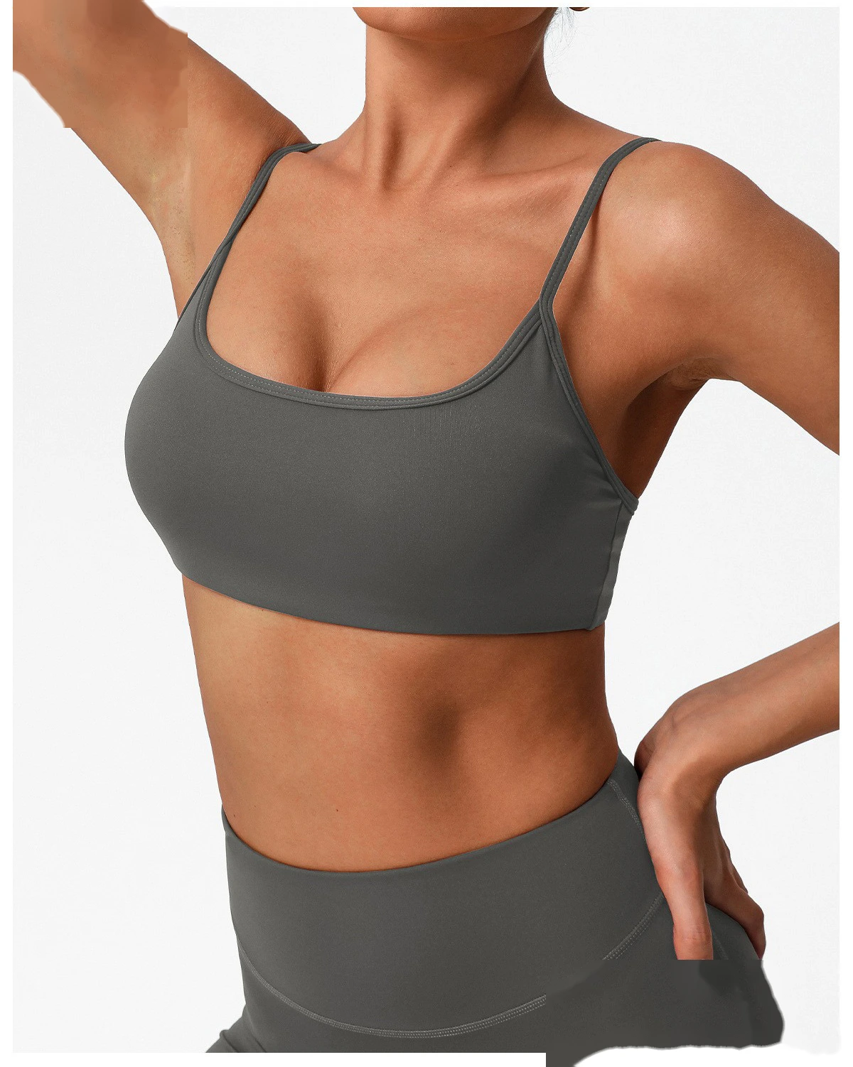 Custom Tight Yoga Bra - Women’s Thin-Strap Sexy Back Push-Up High-Elastic Fitness Sports Top detail