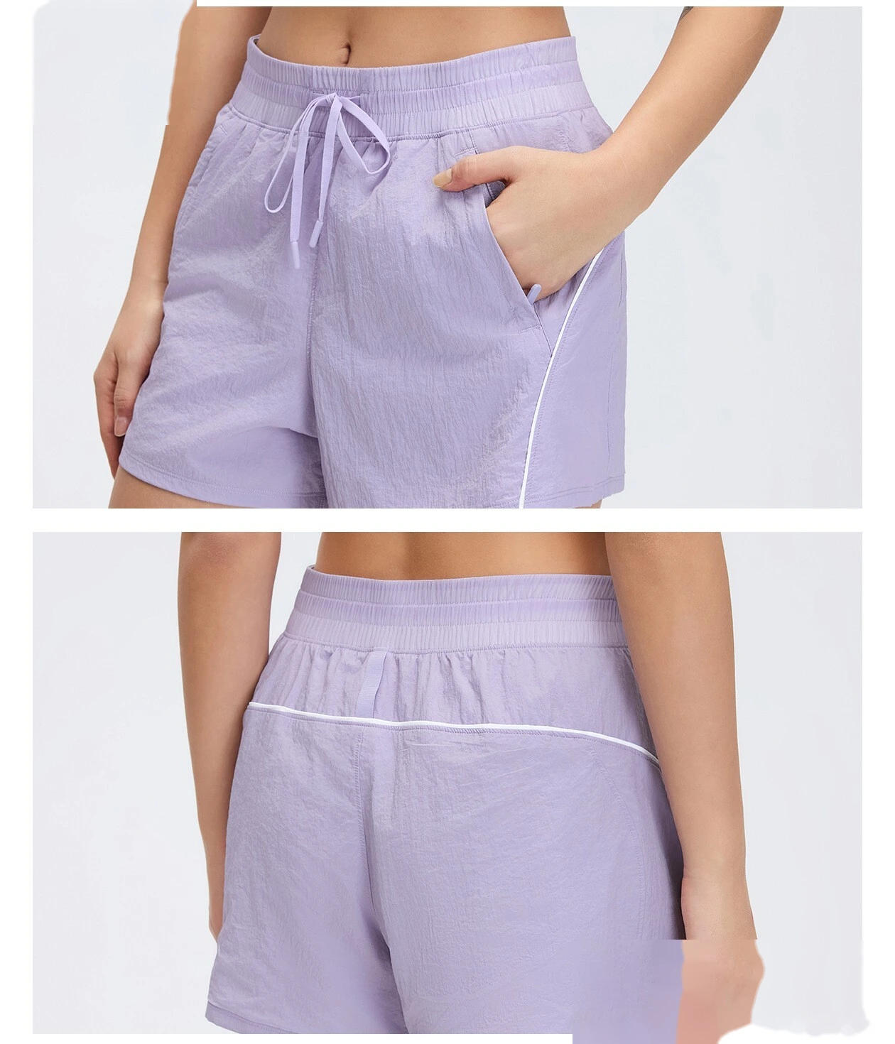 Women's High Waisted Quick Dry 3-Inch Sports Shorts Summer Breathable Running Yoga Gym Outdoor Training Custom Shorts detail
