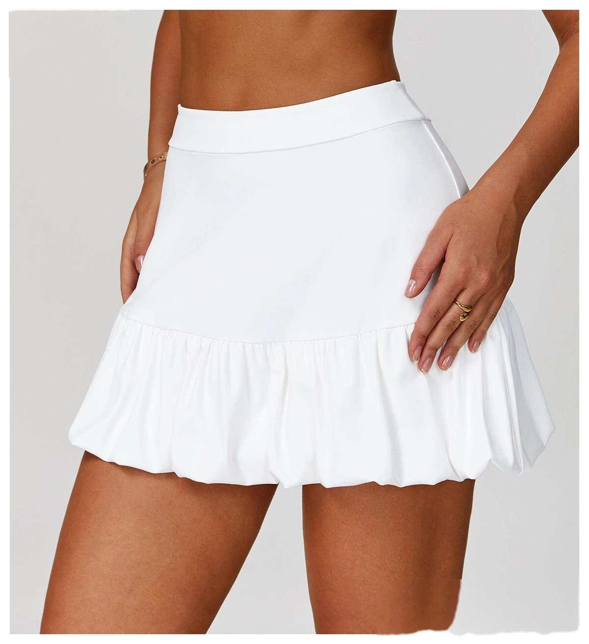 Fake two-piece short skirt Quick-drying breathable anti-exposure tennis skirt Leisure fitness running skirt detail