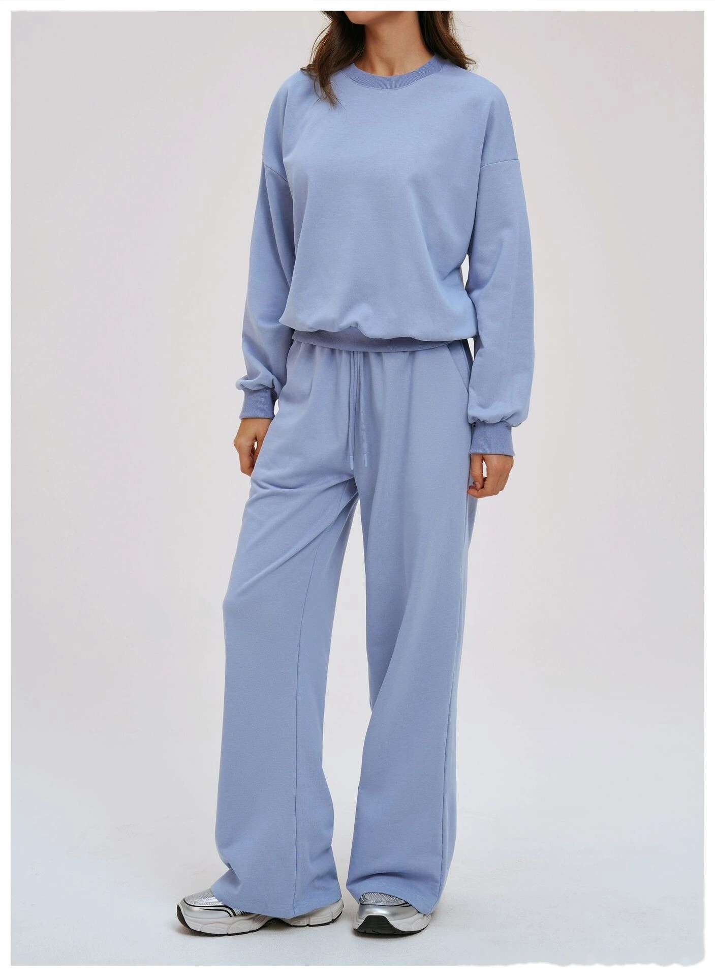 Custom Outdoor Running Sweatpants - New European-American Loose Wide-Leg Straight Casual Trousers detail