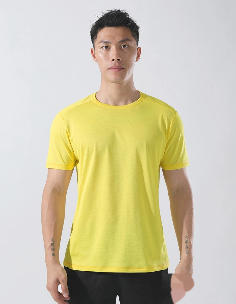 Men quick-dry outdoor t-shirt moisture-wicking loose t shirts detail