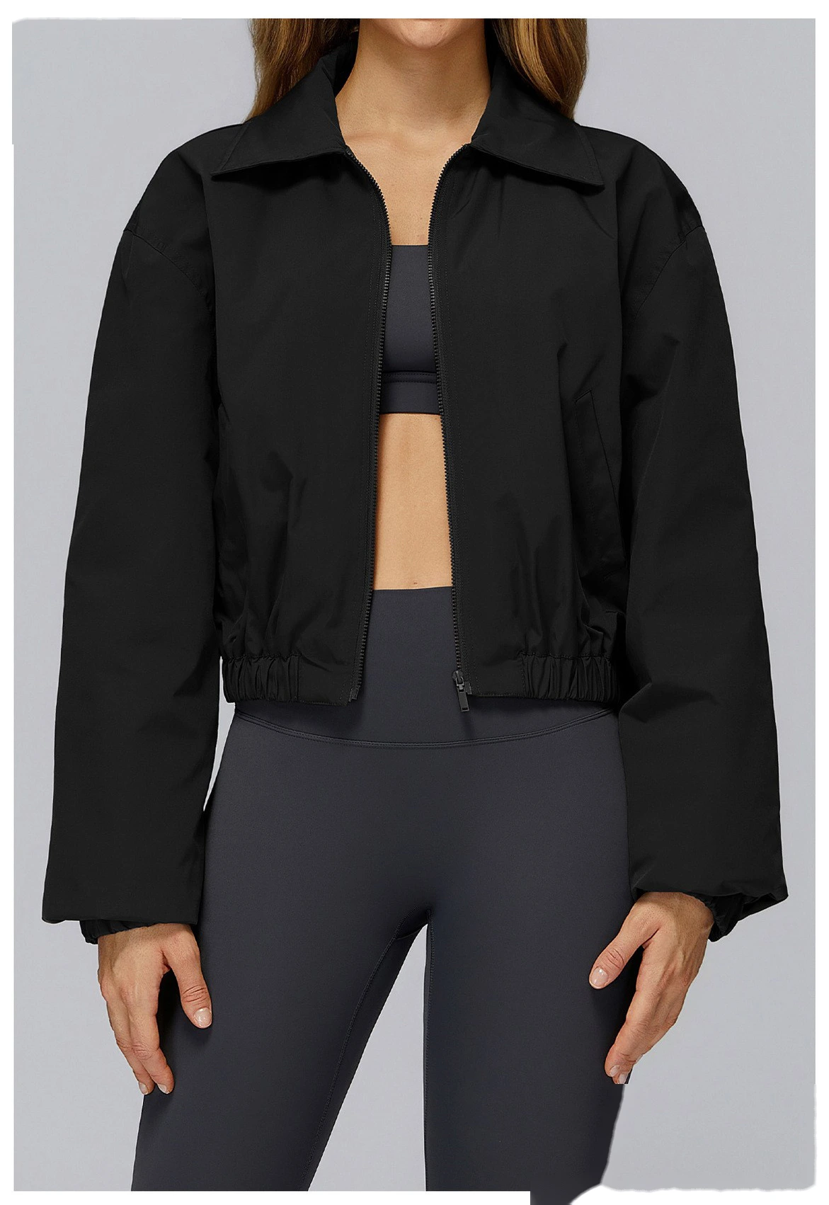 Custom winter coat windproof warm sports coat outdoor mountaineering running coat detail