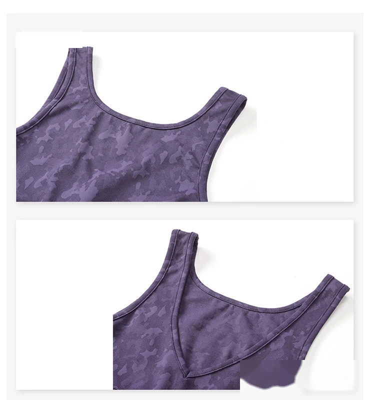 Women sports bra padded yoga bras gym running workout crop top detail