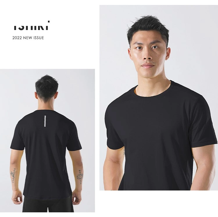 Men quick-dry outdoor t-shirt moisture-wicking loose t shirts detail