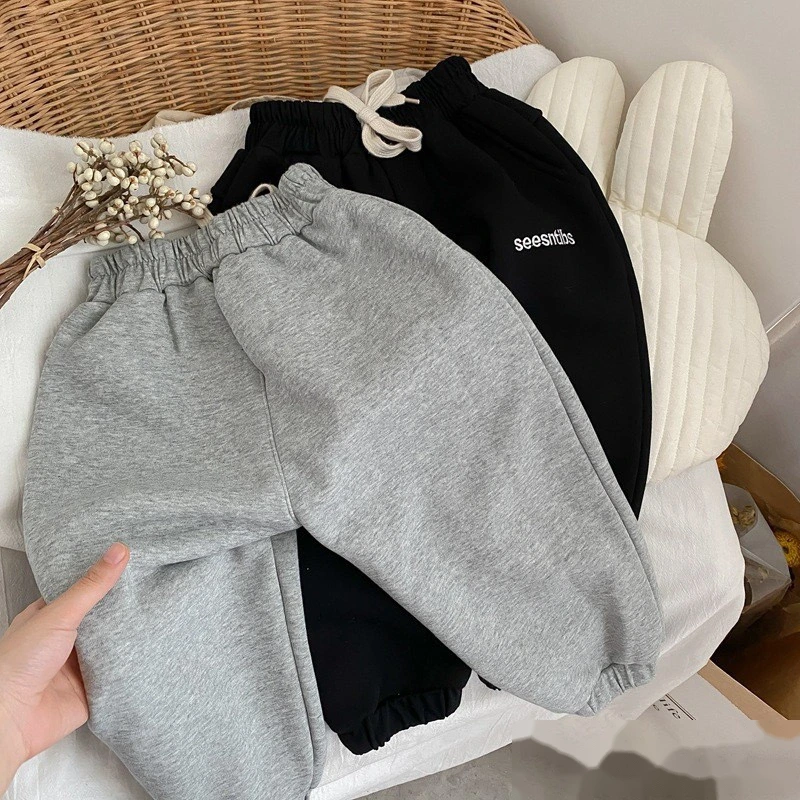 Quality Customized boys' and girls' sports pants, children's underwear and velvet leg pants Manufacturer detail