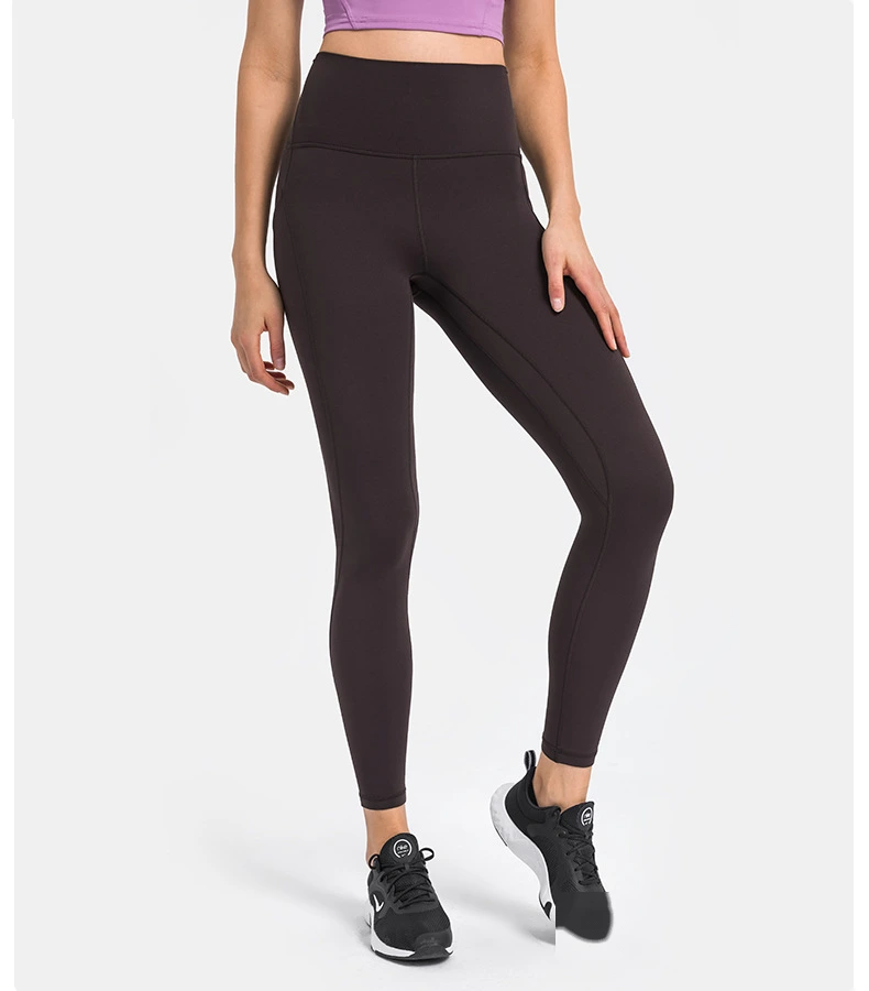 Womens leggings high waist butt lift pants with phone pockets detail