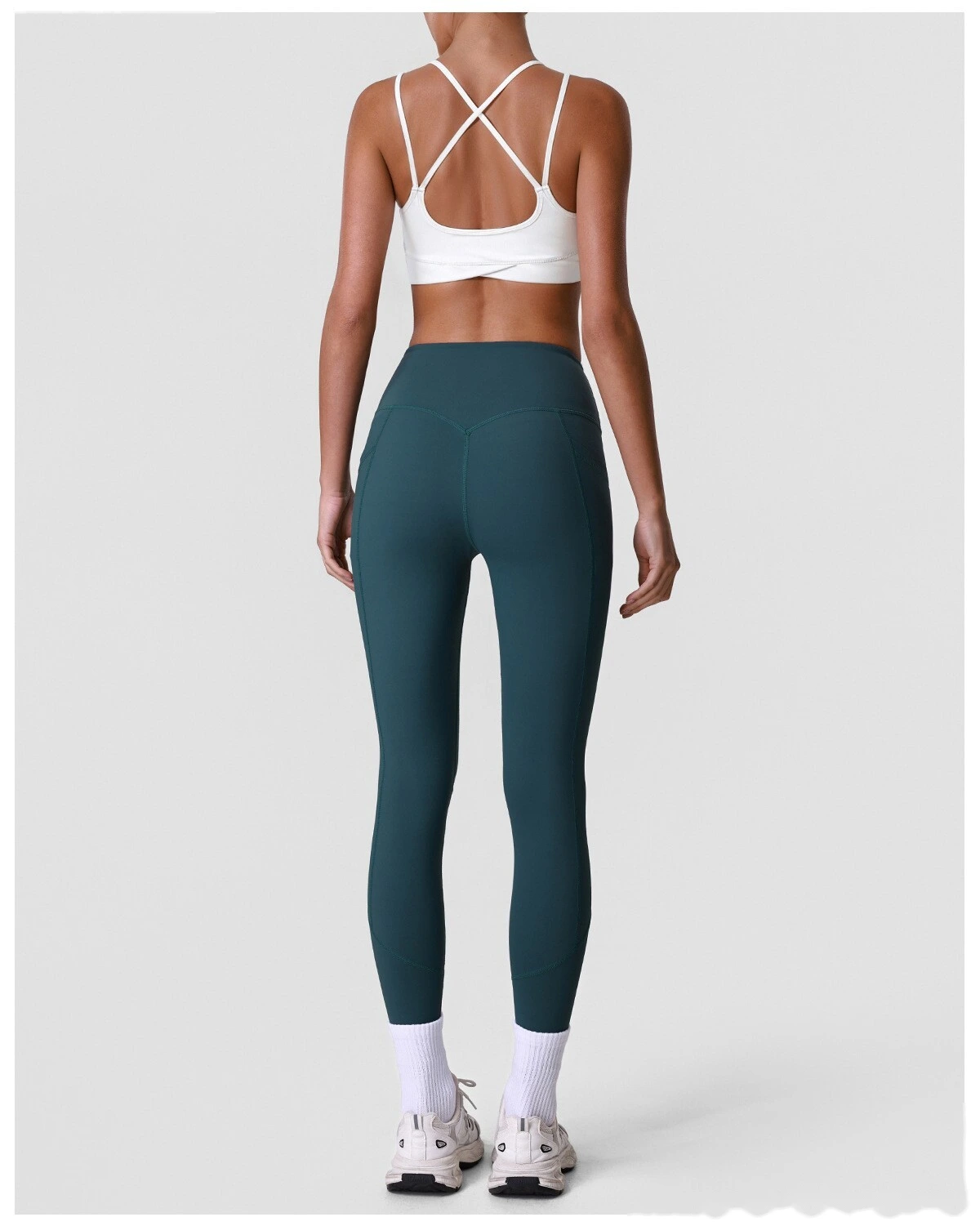 Women’s Camisole Tank Top & High Waist Leggings Set Quick Dry Butt Lifting Slim Fit Yoga Gym Fitness Workout Suit detail