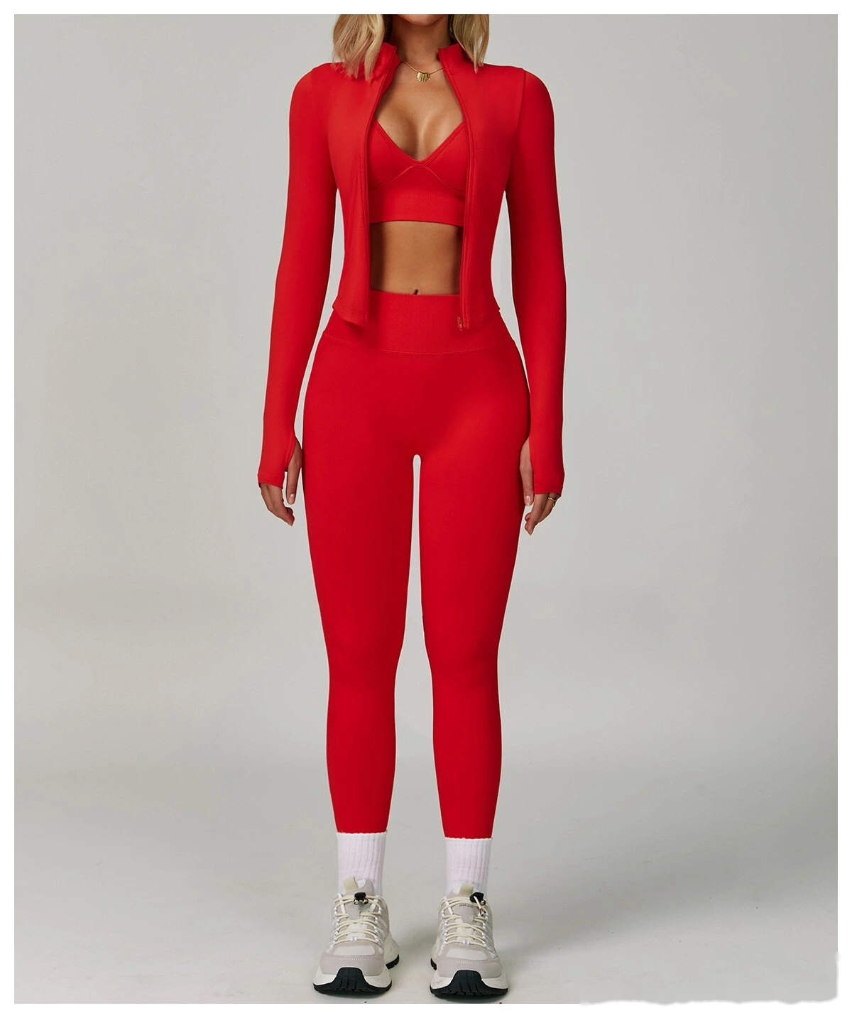 Customized seamless yoga pants V-shaped tight-fitting running quick-drying fitness pants detail